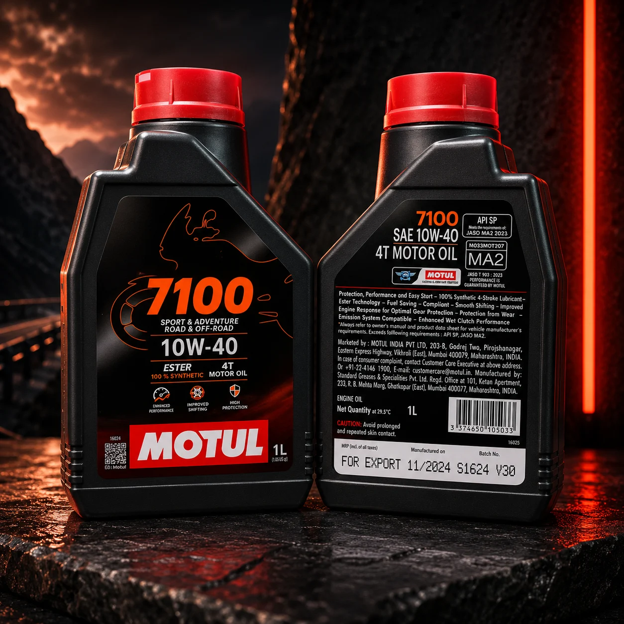 Motul 7100 4T 10W-40 100% Synthetic Engine Oil